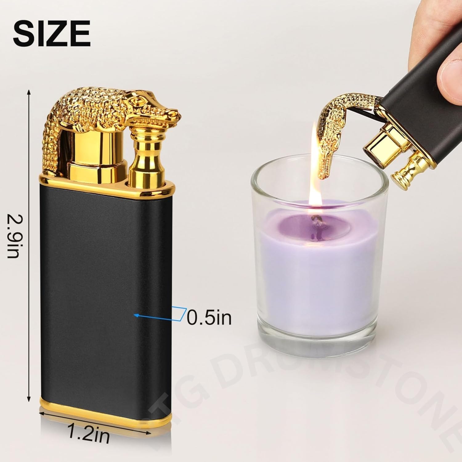 ZYOZ Double Flame Jet Lighter – Refillable, Dual Arc Design for Adventure, Cigar & Camping | Metal Torch with Blue Fire for Cool Lighting