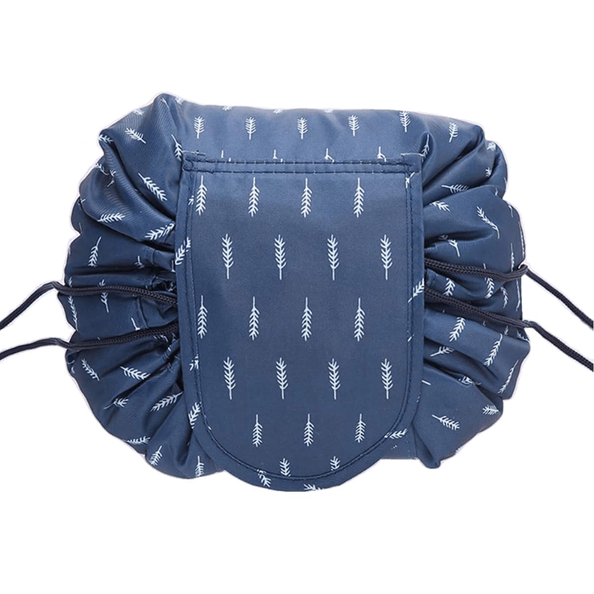 Women's Waterproof Travel Cosmetic Bag | Multifunction Portable Makeup & Toiletry Organizer with Drawstrings | Lazy Travel Storage Bag
