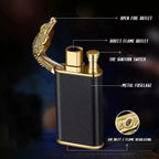 ZYOZ Double Flame Jet Lighter – Refillable, Dual Arc Design for Adventure, Cigar & Camping | Metal Torch with Blue Fire for Cool Lighting