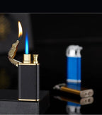 ZYOZ Double Flame Jet Lighter – Refillable, Dual Arc Design for Adventure, Cigar & Camping | Metal Torch with Blue Fire for Cool Lighting