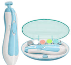 Baby Nail Trimmer New Born with Lights | Electric Baby Nail Cutter 0-6 Months with Multiple Filer Heads Adjustment | New Born Baby Products, Pack of 1