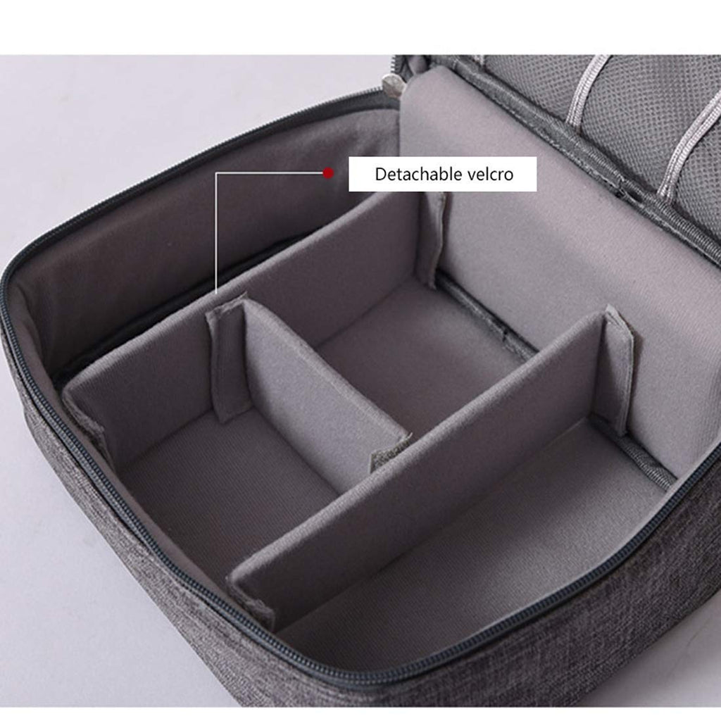 Universal Travel Digital Accessories Organizer Storage Case Pouch Bag for Electronic Gadgets,Camera, Portable Charger, Cables, Earphone, Power Bank, Hard Drive, SD Card