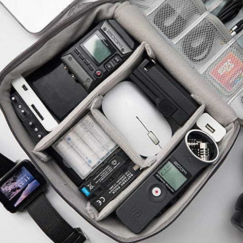 Universal Travel Digital Accessories Organizer Storage Case Pouch Bag for Electronic Gadgets,Camera, Portable Charger, Cables, Earphone, Power Bank, Hard Drive, SD Card