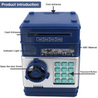 Piggy Bank Electronic Mini ATM for Kids Toy, Safe Money Saving Box Coin Banks Password Code Lock for Children, Boys Girls Ideal Gift