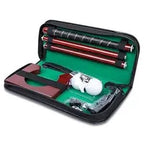 Executive Mini Golf Game – Wooden Desktop Golf Set with Travel Case for Office & Home Brown