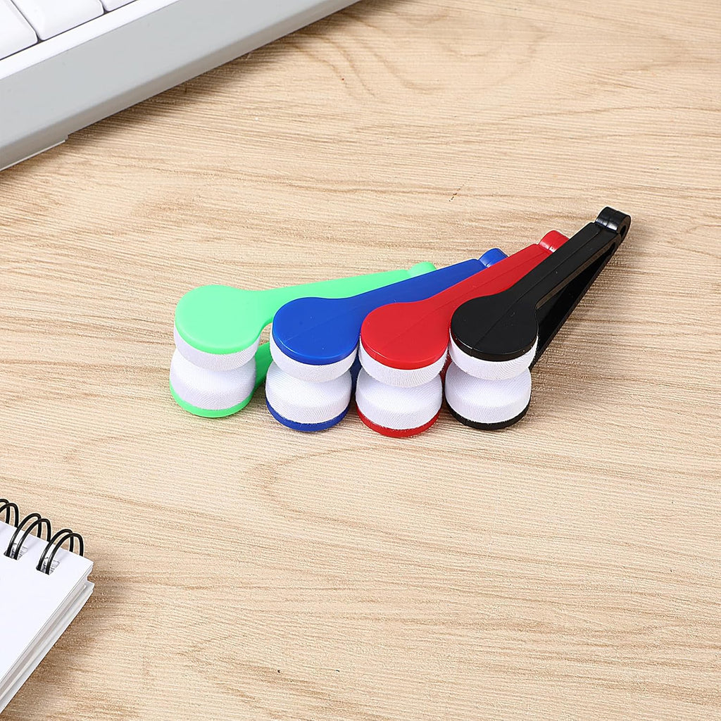 ZYOZ Sun Glasses Eyeglass Cleaning Soft Brush Tool Mini Microfiber Portable Sunglasses Spectacles Cleaner Cleaning Clip-4 Pieces