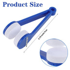 ZYOZ Sun Glasses Eyeglass Cleaning Soft Brush Tool Mini Microfiber Portable Sunglasses Spectacles Cleaner Cleaning Clip-4 Pieces