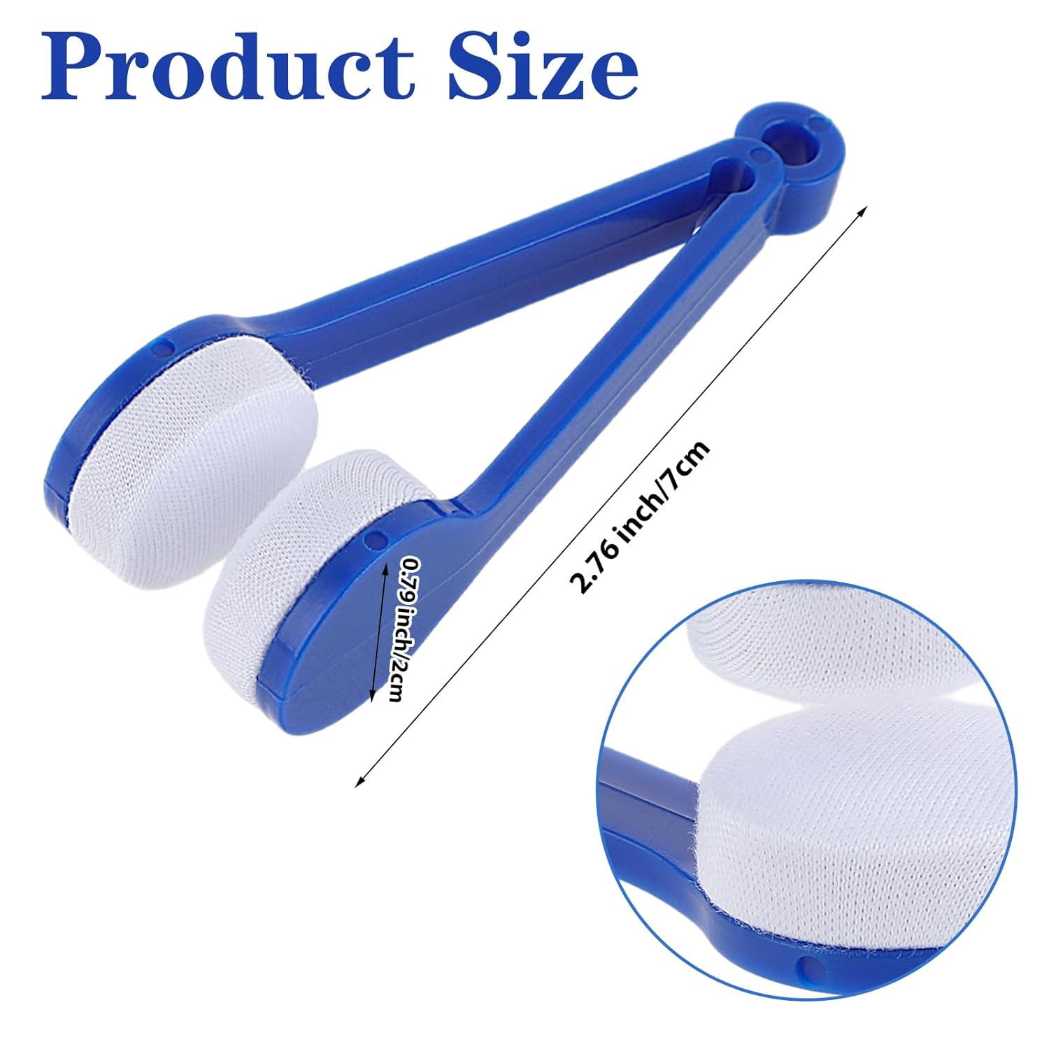 ZYOZ Sun Glasses Eyeglass Cleaning Soft Brush Tool Mini Microfiber Portable Sunglasses Spectacles Cleaner Cleaning Clip-4 Pieces
