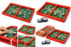 Fast String Puck Game, Football Soccer Theme Table Game with Red Frame and Game Pieces