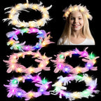 ZYOZ Feather Tiara Light Up LED Headbands Luminous