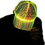 ZYOZ LED Hat Light up Baseball Cap 7 Colors Luminous LED Light Baseball Cap Flash Glow Hat Fiber Optic Cap for Men Women Glow in Dark Party Supplies