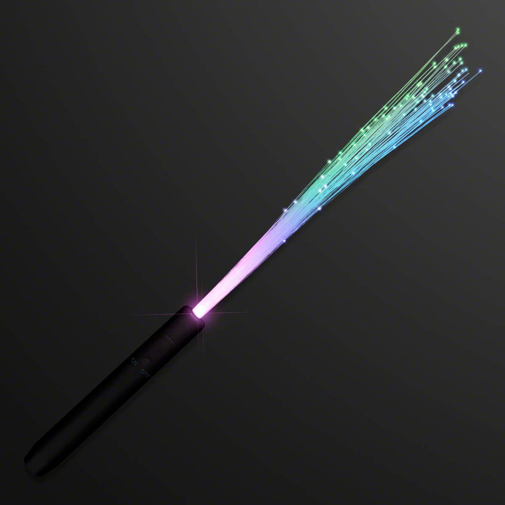 Zyoz LED Fiber Optic Glow Wand | Light-Up Party Wands for Concerts & Festivals (Pack of 4)