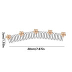 Stretchable Invisible Flower Hair Comb, U Shape Finishing Fixer, Cute Bun Holder Styling Accessory,