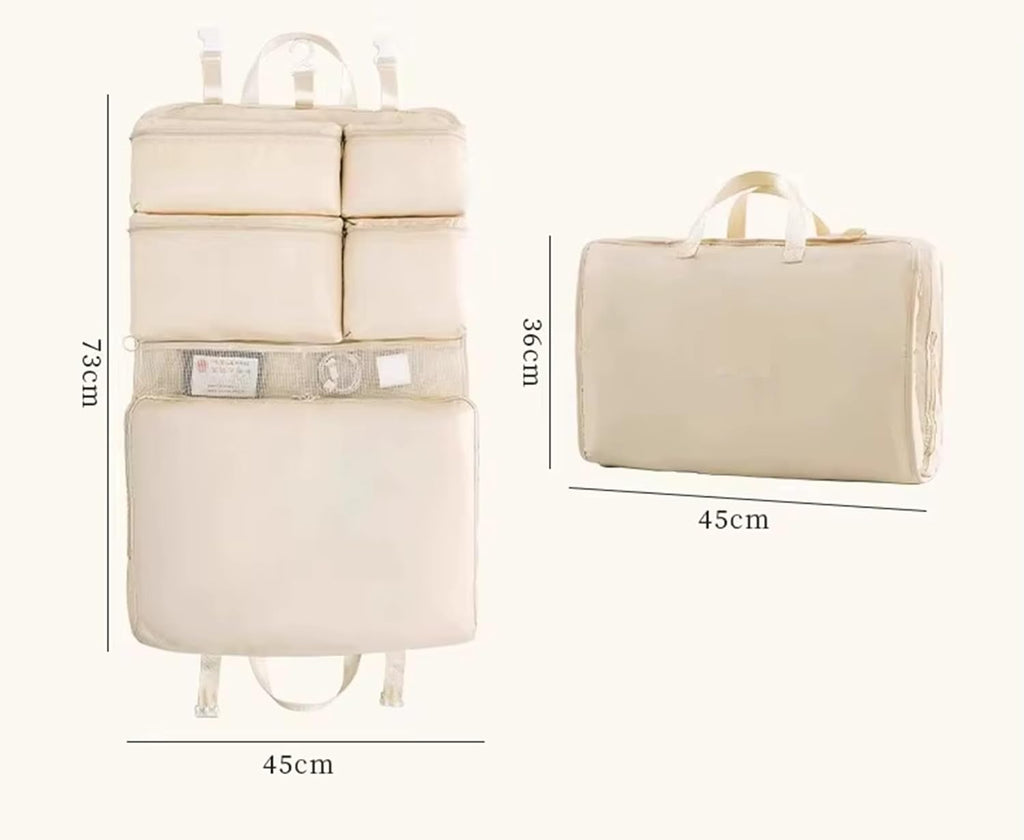 Foldable Hanging Bag, Travel Clothing Storage Bag, Luggage Packing Organizers, Storage Hanging Bags with Pockets, Multifunctional Wall-Mount Organizer for Travel & Home