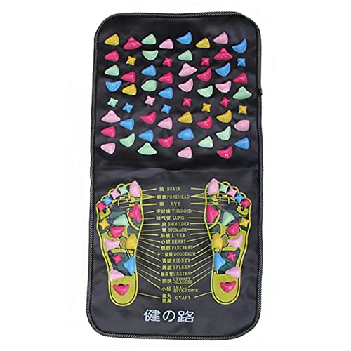 Foot Massage Mat Reflexology Walk Stone Road Foot Massage Acupoint Mat for Acupressure Relaxes Massage Mat for Long Sitting Elderly Students and Office Workers Secondary image