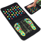 Foot Massage Mat Reflexology Walk Stone Road Foot Massage Acupoint Mat for Acupressure Relaxes Massage Mat for Long Sitting Elderly Students and Office Workers