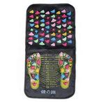 Foot Massage Mat Reflexology Walk Stone Road Foot Massage Acupoint Mat for Acupressure Relaxes Massage Mat for Long Sitting Elderly Students and Office Workers