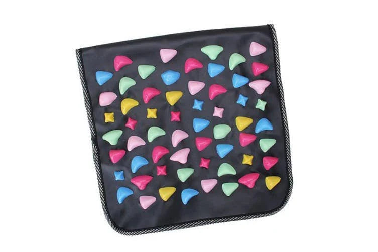 Foot Massage Mat Reflexology Walk Stone Road Foot Massage Acupoint Mat for Acupressure Relaxes Massage Mat for Long Sitting Elderly Students and Office Workers