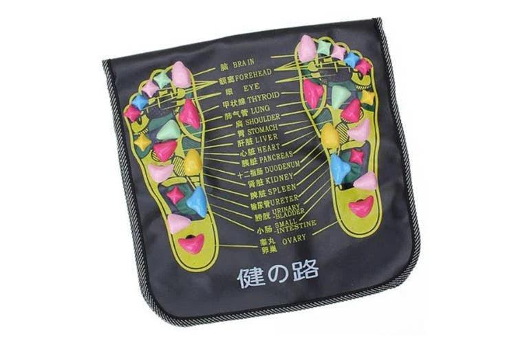 Foot Massage Mat Reflexology Walk Stone Road Foot Massage Acupoint Mat for Acupressure Relaxes Massage Mat for Long Sitting Elderly Students and Office Workers