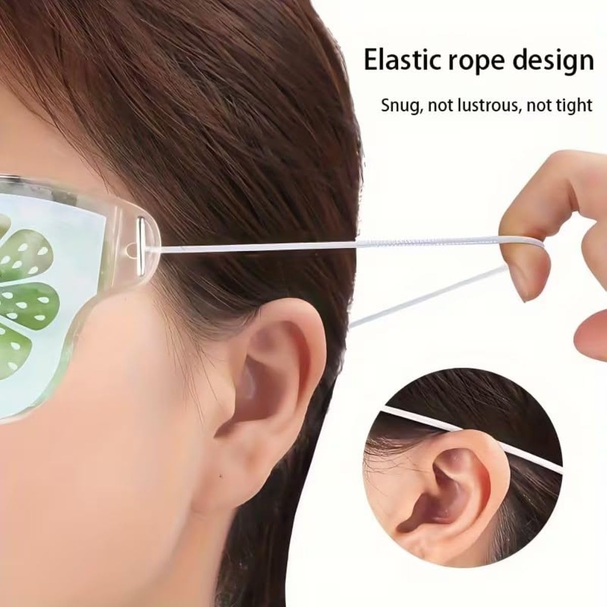 Fruity Gel Eye Mask with Hot & Cold Therapy for Dark Circles, Puffiness & Migraine Relief, Reusable Cooling & Heating Eye Compress with Adjustable Strap, Cute Fruit Design (1 Pc)