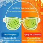 Fruity Gel Eye Mask with Hot & Cold Therapy for Dark Circles, Puffiness & Migraine Relief, Reusable Cooling & Heating Eye Compress with Adjustable Strap, Cute Fruit Design (1 Pc)