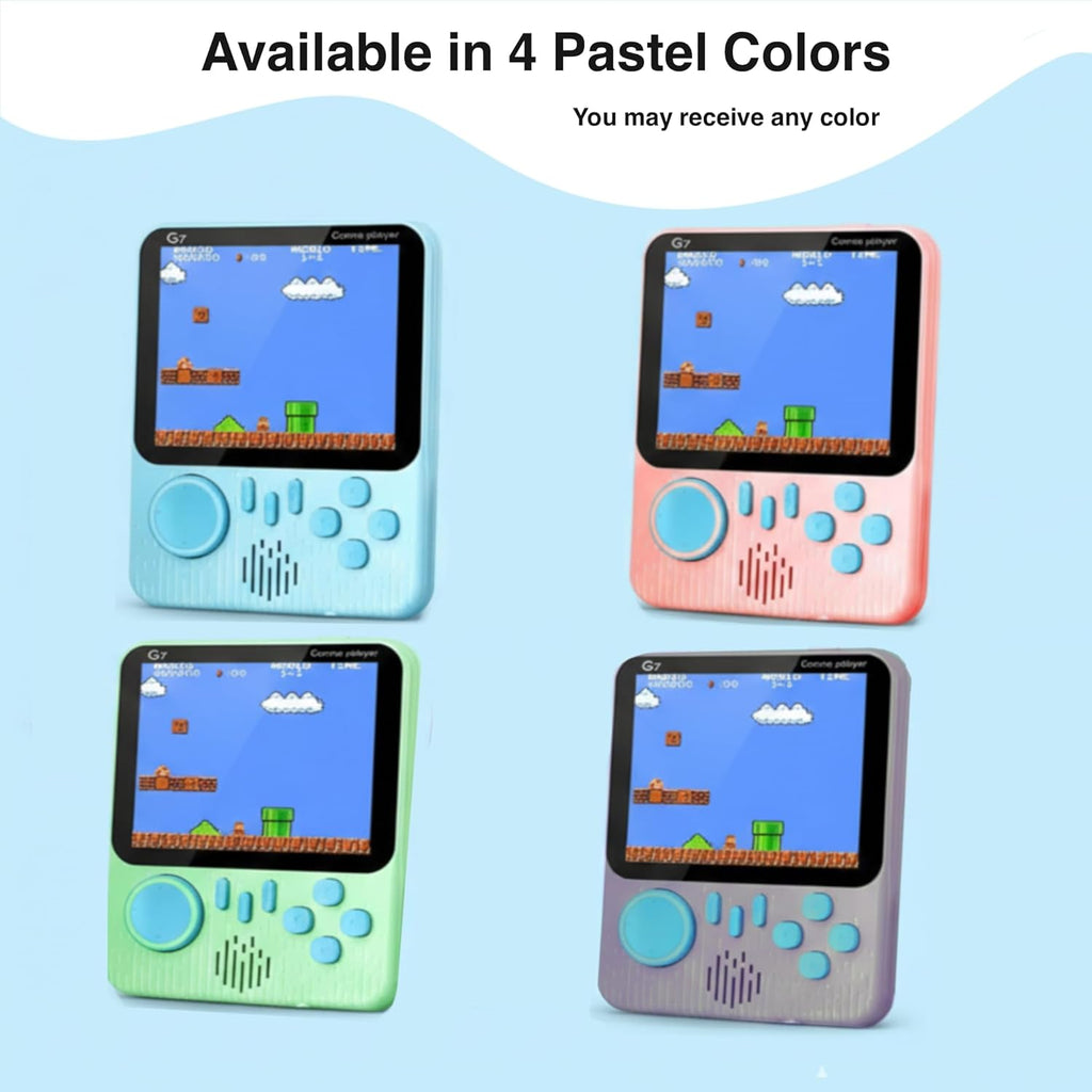 G7 Retro Game Console Handheld Gaming Console for Kids & Adults|| 666-In-1 Built-in Classic Video Games| Portable Gaming Console| Rechargeable Game Console for Boys 7-14 Years| Retro Game Box