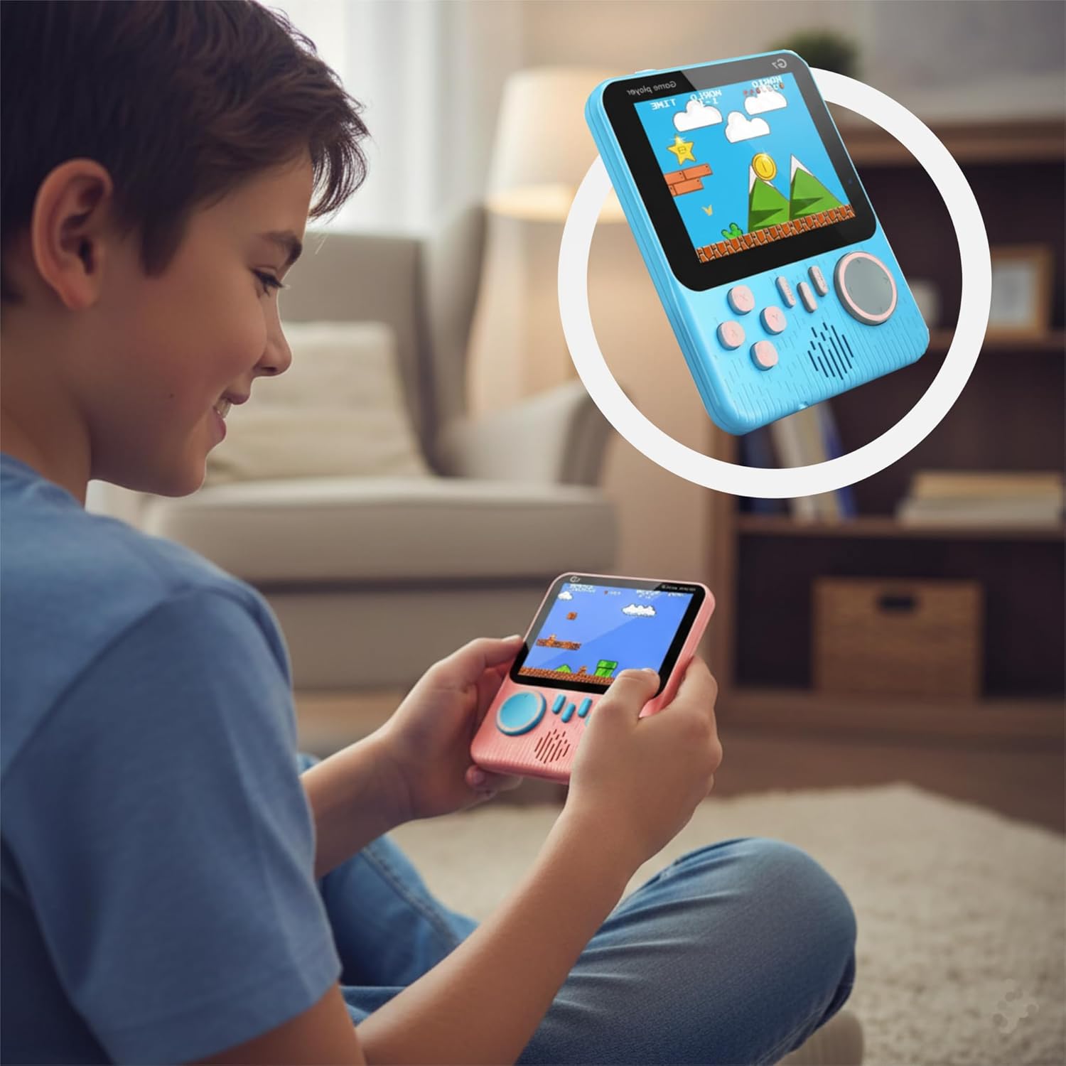 G7 Retro Game Console Handheld Gaming Console for Kids & Adults|| 666-In-1 Built-in Classic Video Games| Portable Gaming Console| Rechargeable Game Console for Boys 7-14 Years| Retro Game Box