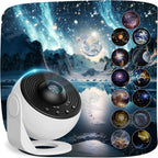 ZYOZ Galaxy Projector Pro for Bedroom, 13 in 1 Planetarium Star Projector with Solar System & Constellation, Night Light for Ceiling - 360° Rotating with Timer, Kids Adults Room Decor