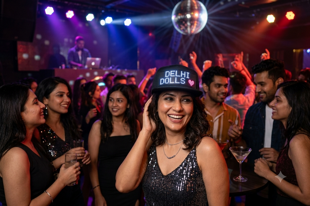 Zyoz Programmable LED Hat with App Control | Light-Up Bluetooth Message Cap for Parties & Raves