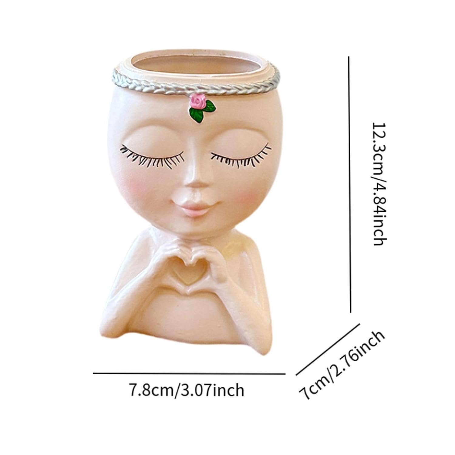 MAKE-UP BRUSH Holder Home Decoration Gift Desktop Organizer for Table Living Room Beige | Home & Garden | Household Supplies & Cleaning | Home Organization | Storage Boxes