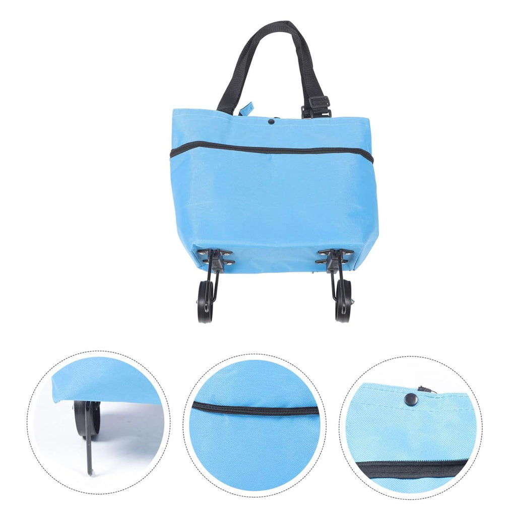 Grocery Lightweight Shopping Bag for Capacity Storage for Groceries and Daily Use Trolley random colour