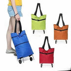 Grocery Lightweight Shopping Bag for Capacity Storage for Groceries and Daily Use Trolley random colour