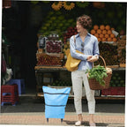 Grocery Lightweight Shopping Bag for Capacity Storage for Groceries and Daily Use Trolley random colour