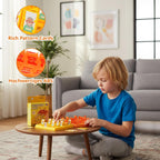 Guess Who Game, Who Am I Game, 96 Cards with Personality Pattern, Guessing Game for Family and Friends, Family-Friendly Game, Yellow and Orange Two Chessboard Edition, Guess Who Games