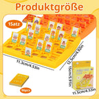 Guess Who Game, Who Am I Game, 96 Cards with Personality Pattern, Guessing Game for Family and Friends, Family-Friendly Game, Yellow and Orange Two Chessboard Edition, Guess Who Games