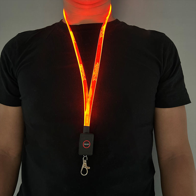 LED Carnival Cruise Lanyard Light Up Flashing Neon Necklace with ID Badge Key Card Holder Heavy Duty VIP Bright Cool Neck Lanyards for Women Men Kids Disney Disneyland Cruise Gifts Main image