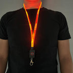 LED Carnival Cruise Lanyard Light Up Flashing Neon Necklace with ID Badge Key Card Holder Heavy Duty VIP Bright Cool Neck Lanyards for Women Men Kids Disney Disneyland Cruise Gifts