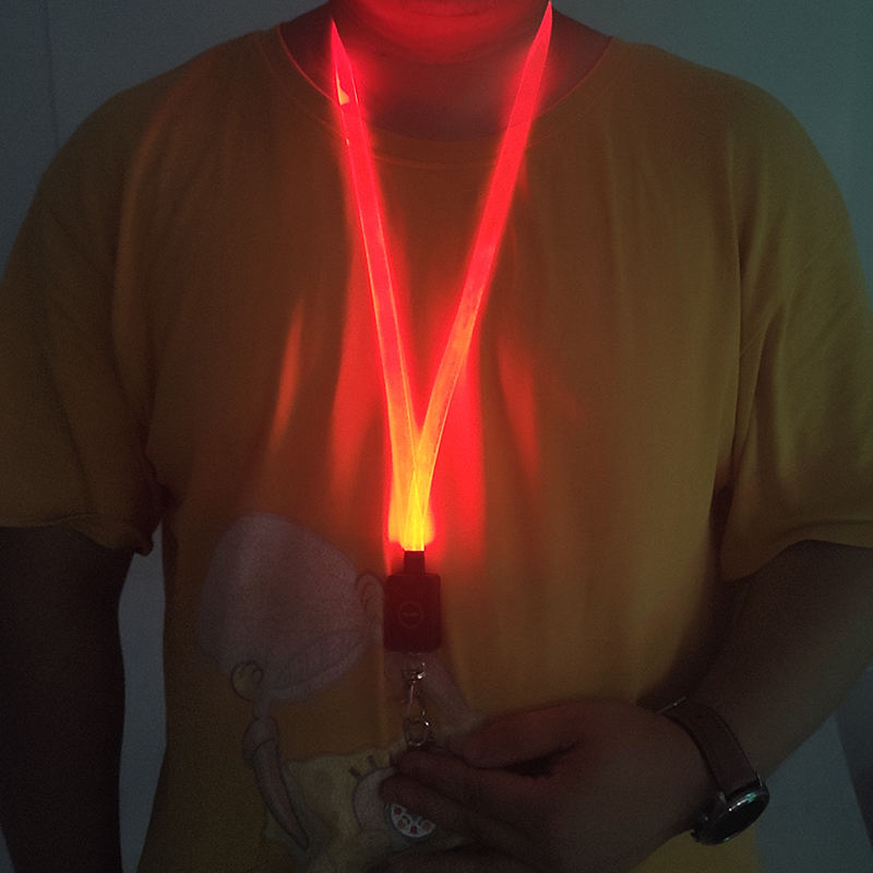 LED Carnival Cruise Lanyard Light Up Flashing Neon Necklace with ID Badge Key Card Holder Heavy Duty VIP Bright Cool Neck Lanyards for Women Men Kids Disney Disneyland Cruise Gifts Secondary image