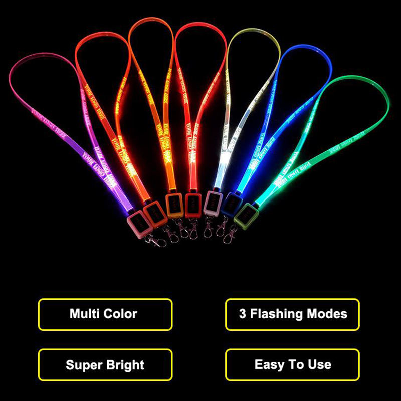 LED Carnival Cruise Lanyard Light Up Flashing Neon Necklace with ID Badge Key Card Holder Heavy Duty VIP Bright Cool Neck Lanyards for Women Men Kids Disney Disneyland Cruise Gifts