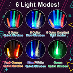 Led Gloves 5 Colors 6 Modes Light up Gloves Rave Gloves Finger Light Flashing Gloves Cool Fun Toys