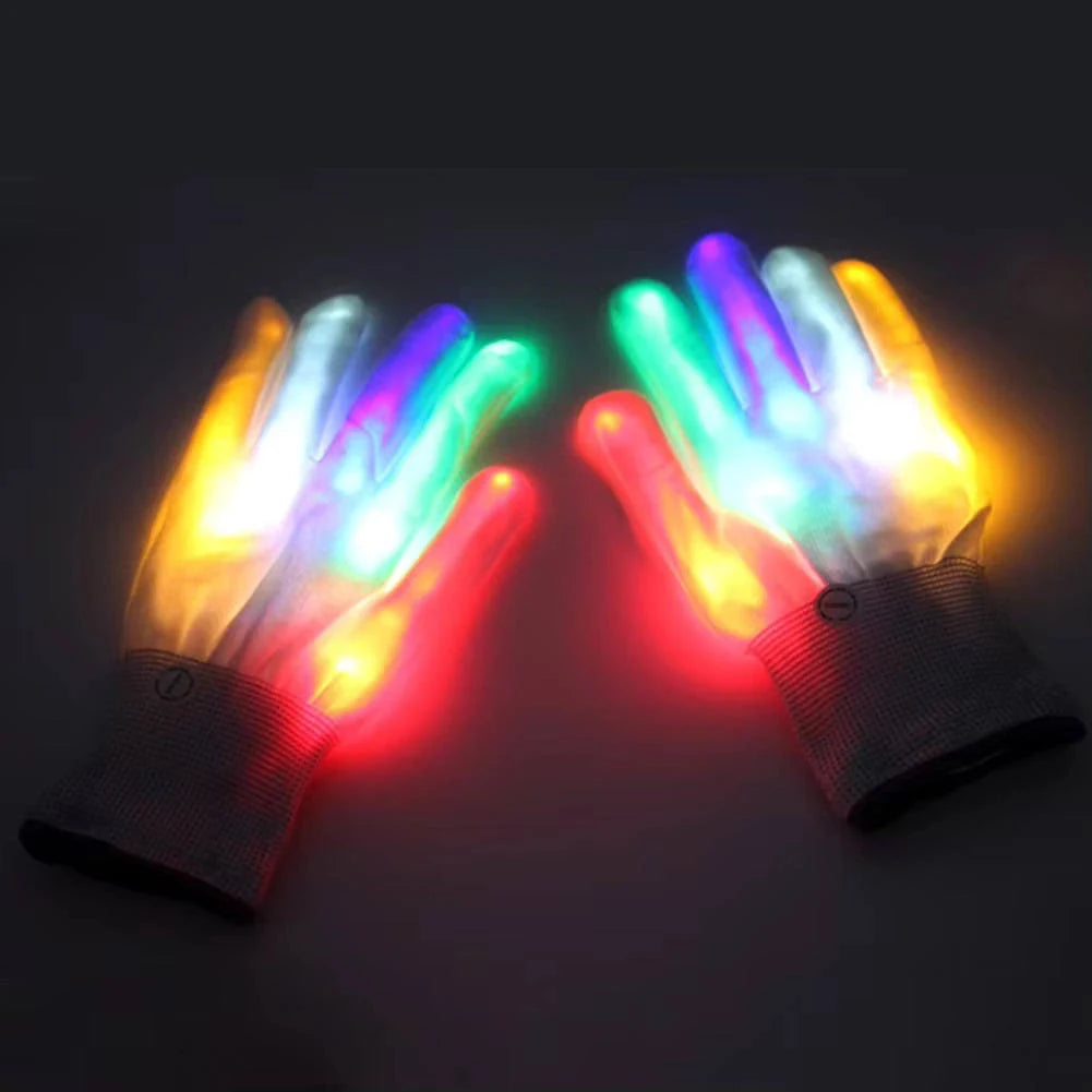 Led Gloves 5 Colors 6 Modes Light up Gloves Rave Gloves Finger Light Flashing Gloves Cool Fun Toys