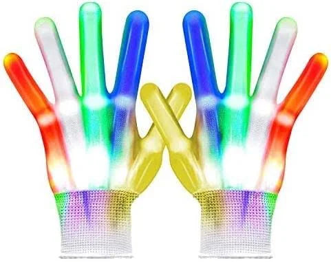 Led Gloves 5 Colors 6 Modes Light up Gloves Rave Gloves Finger Light Flashing Gloves Cool Fun Toys