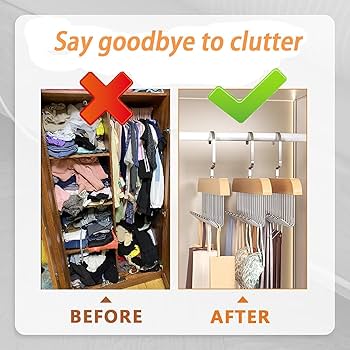 Multi Purpose 8 Hook Wooden Hanger for Clothes Storage, Space Saving Closet Organizer, Rotating Hook Hanger for Shirts, Pants, Accessories, Wardrobe Storage Solution (Pack of 1)