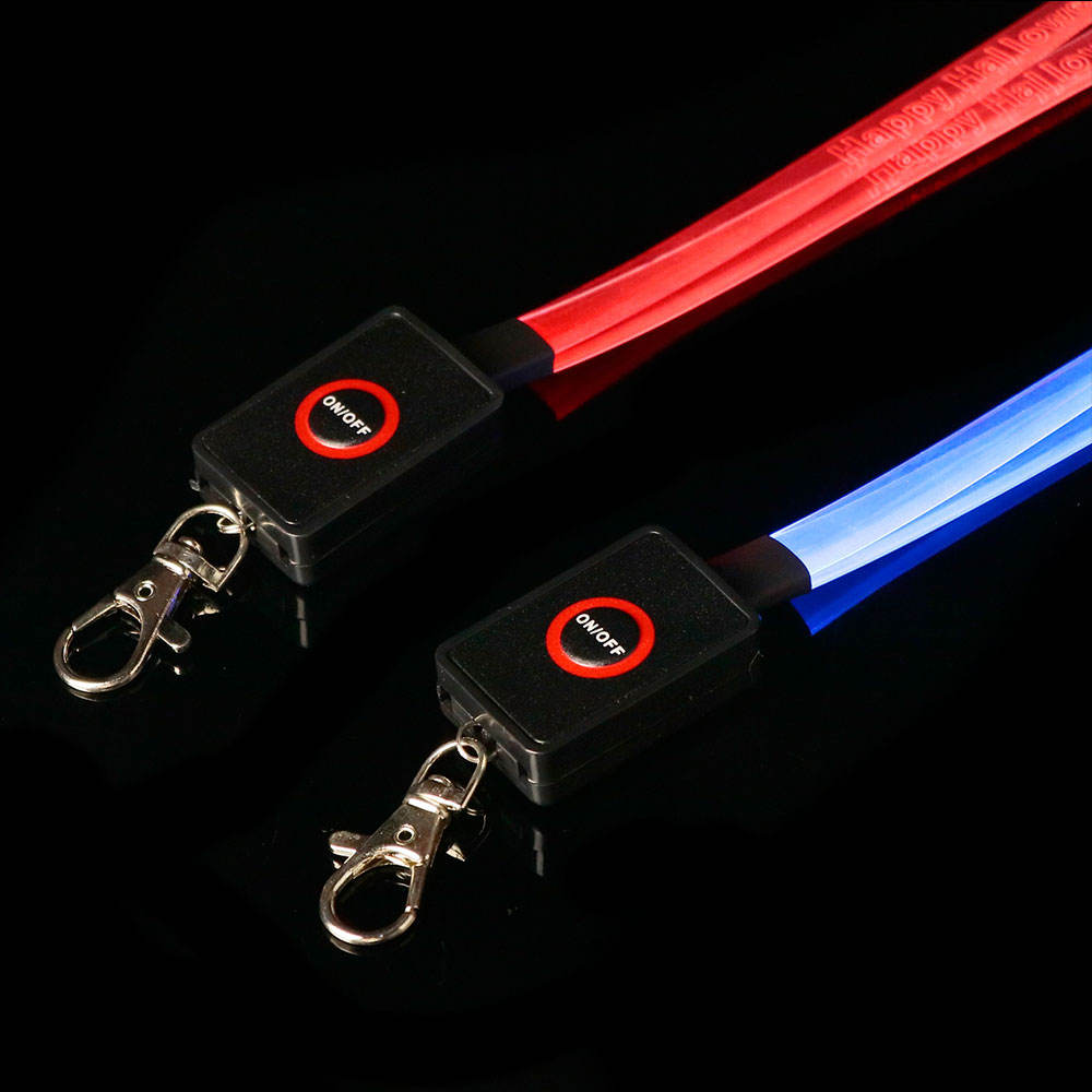 LED Carnival Cruise Lanyard Light Up Flashing Neon Necklace with ID Badge Key Card Holder Heavy Duty VIP Bright Cool Neck Lanyards for Women Men Kids Disney Disneyland Cruise Gifts