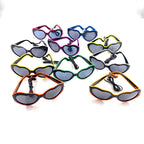 LED Heart Led Party Goggles Night Events EL wired Partywear Glasses RAVE READY (RANDOM COLOUR)