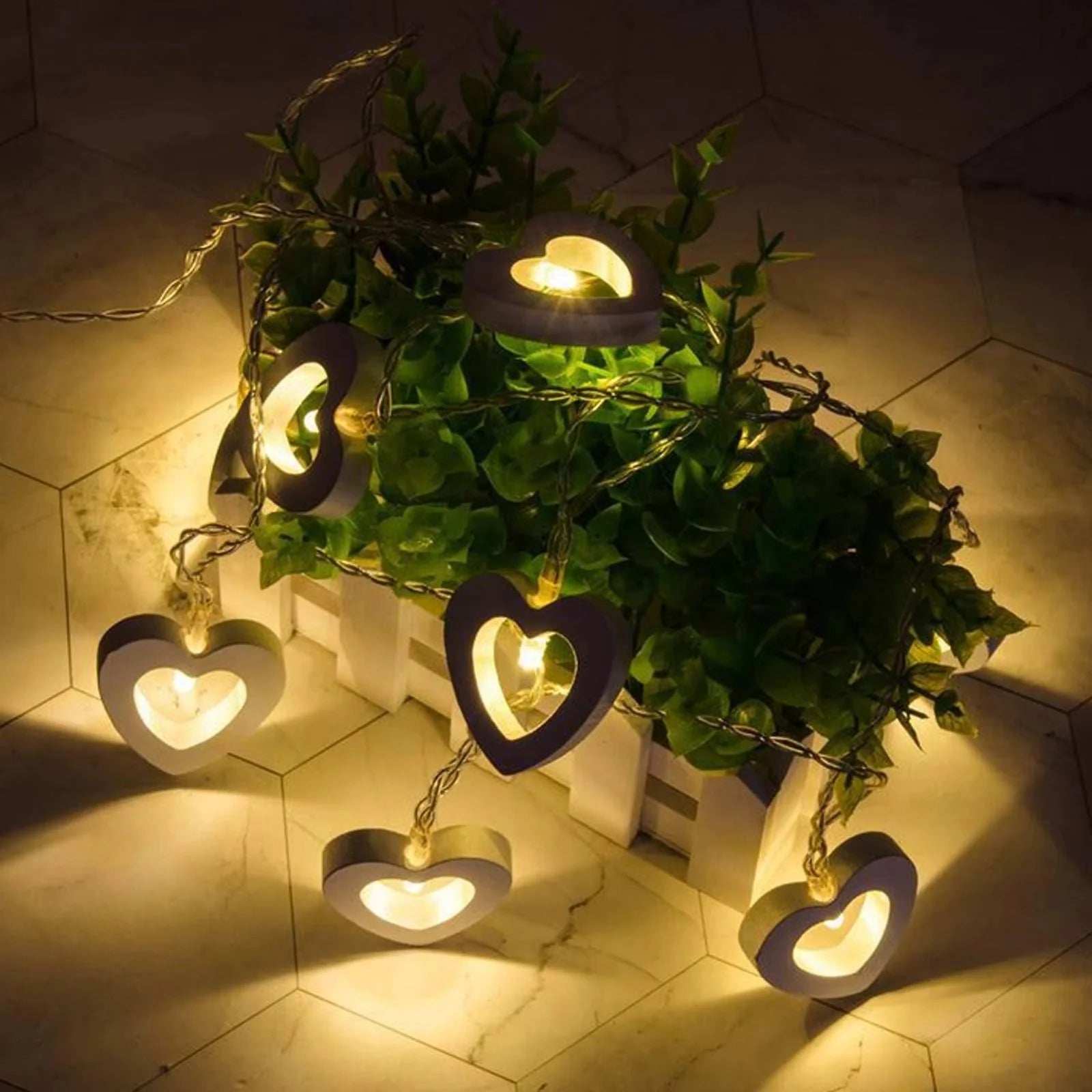 ZYOZ Wooden LED String Light Series Home Decor Fairy Lights 3m Secondary image