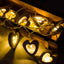 ZYOZ Wooden LED String Light Series Home Decor Fairy Lights 3m