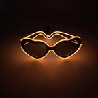 ZYOZ LED Heart shape Party Goggles Night Events EL wired Partywear Glasses RAVE READY