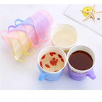 Heat Resistant Cup Holder – Thickened Anti-Scald Paper Tea & Coffee Cup Sleeve, Disposable Insulated Cup Holder for Office, Home & Takeaway Drinks (Random Color) 10 pcs