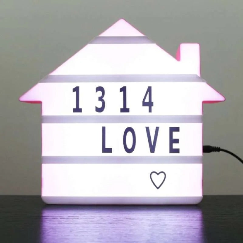 LED Message Light Box Create Your Own Countdowns Messages Or Reminders Card Wall Mount Lightbox For Room Office & Parties Decoration, Party Supplies, Rooms Decorating Items, Battery Power Lightboxes, Birthday Wedding Anniversary Decorative Item & Gift
